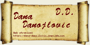 Dana Danojlović vizit kartica